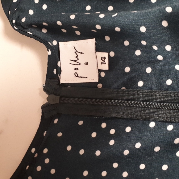 Polka dot faux wrap dress - Picture 2 of 2